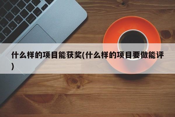 什么样的项目能获奖(什么样的项目要做能评)