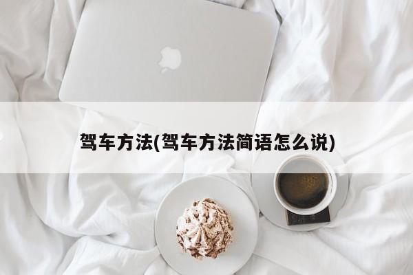 驾车方法(驾车方法简语怎么说)